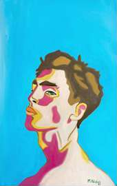 Dreamer #2, huile sur toile de Mathilde Polidori
