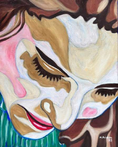 Velours #1, huile sur toile de Mathilde Polidori