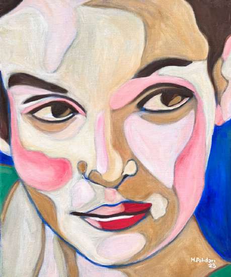 Velours #2, huile sur toile de Mathilde Polidori