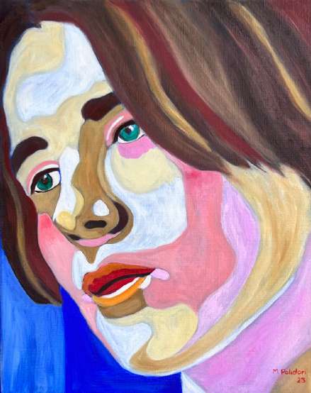 Velours #6, huile sur toile de Mathilde Polidori