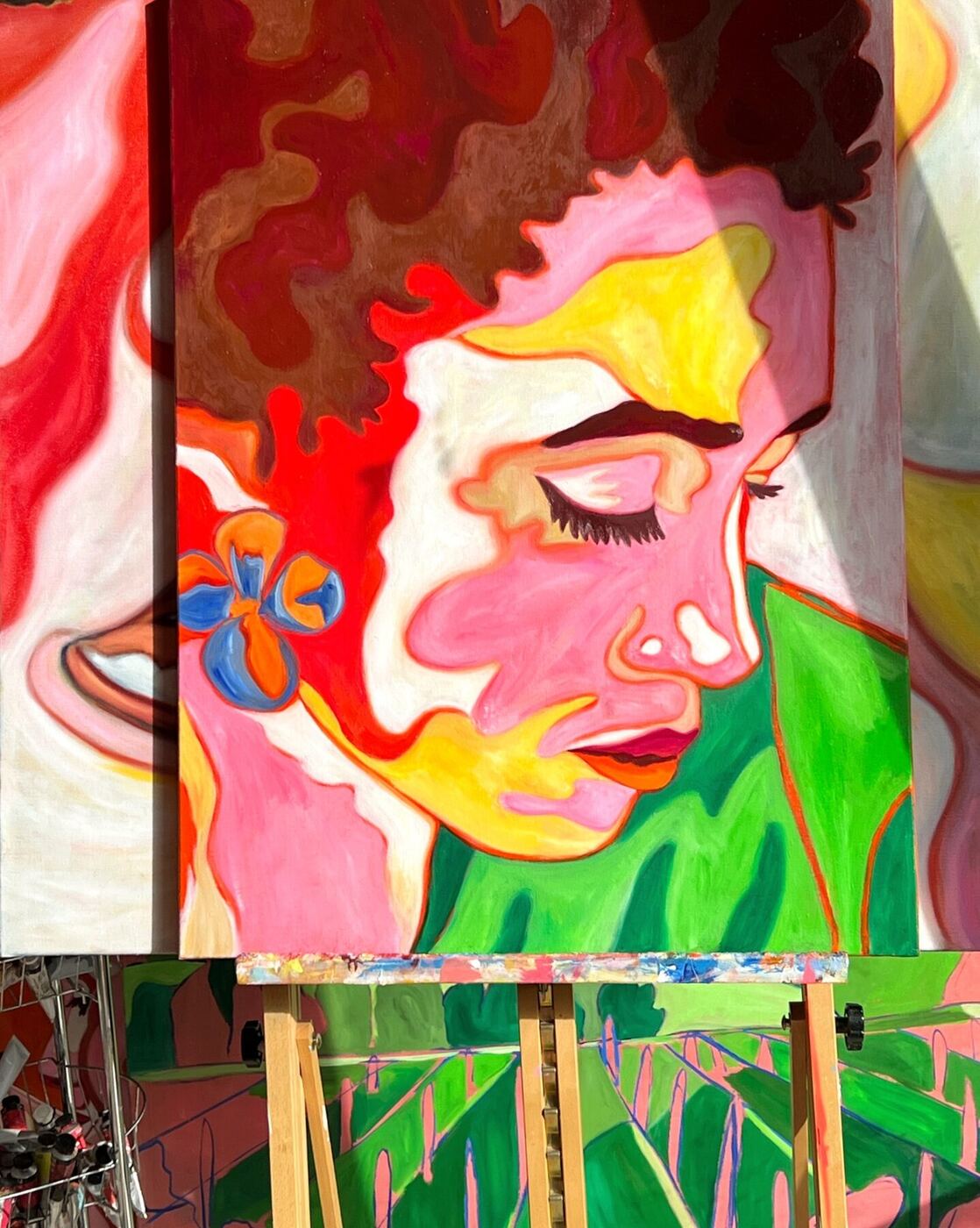 Summer Confidence, huile sur toile de Mathilde Polidori