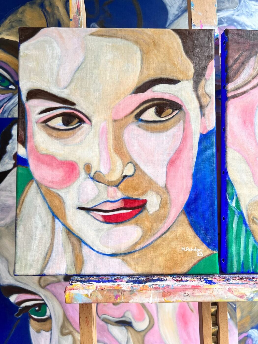 Velours #2, huile sur toile de Mathilde Polidori
