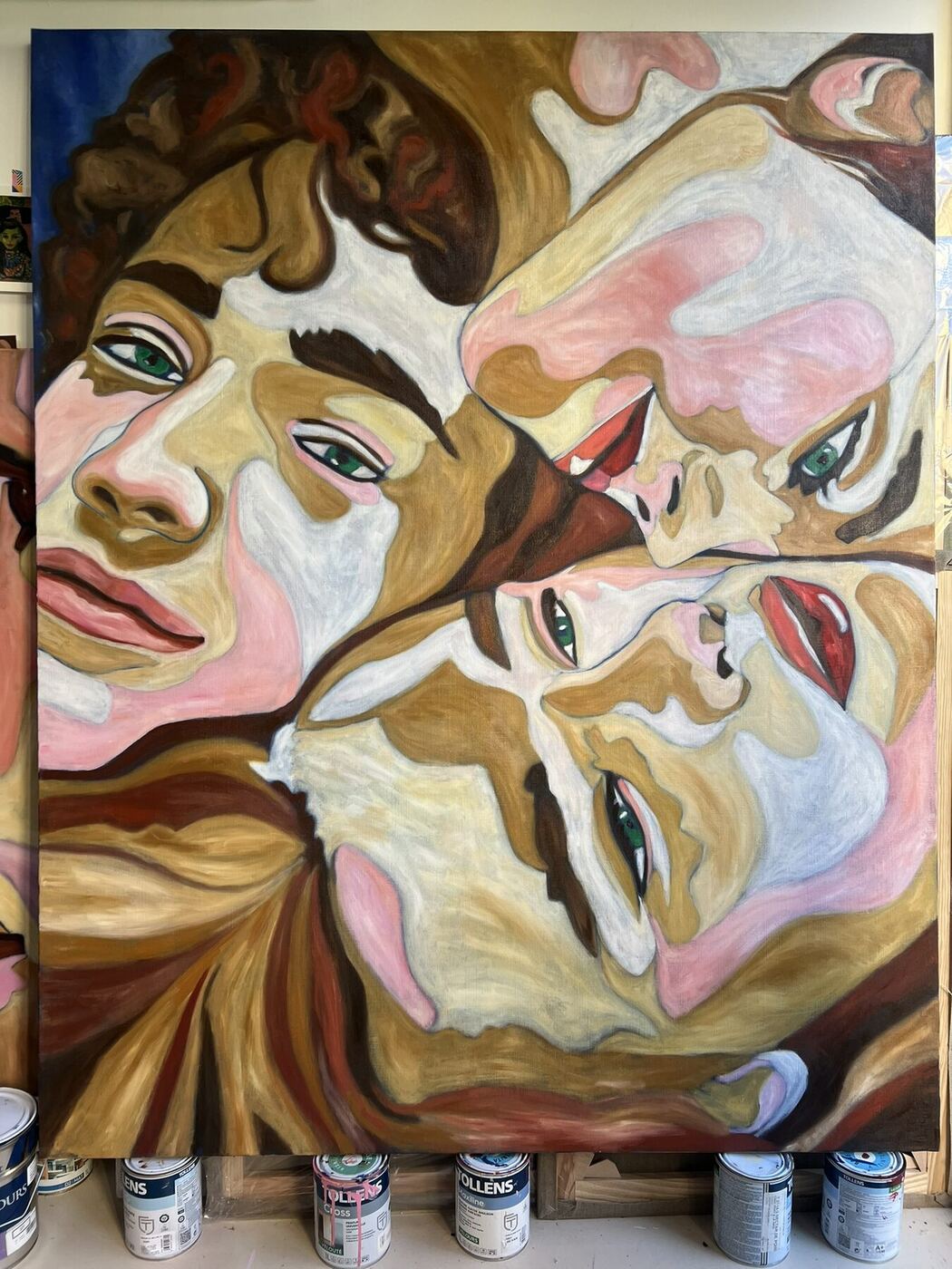 Velours #7, huile sur toile de Mathilde Polidori