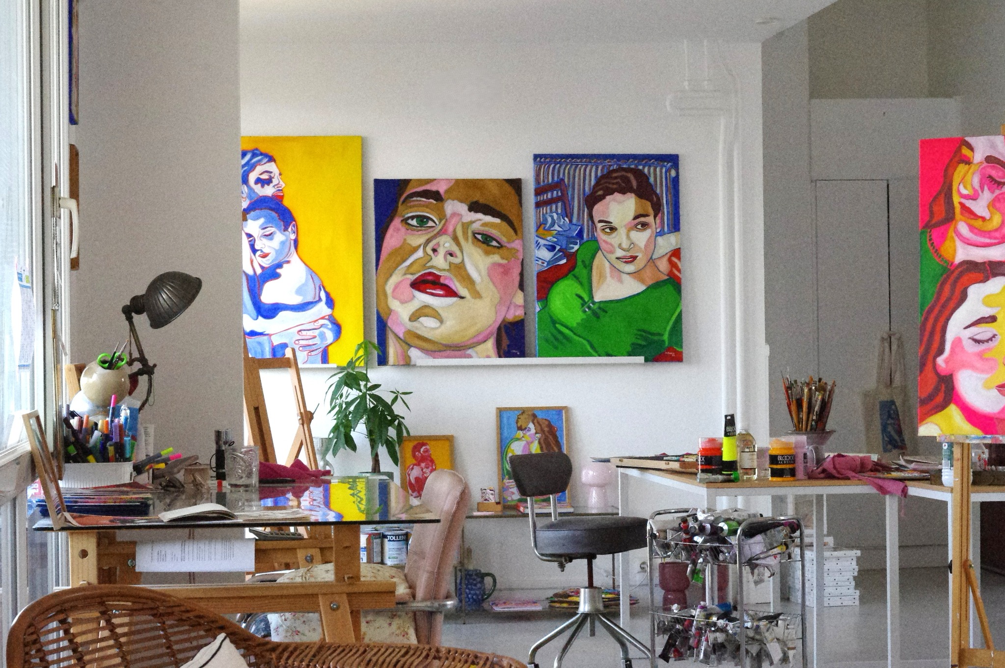 Vue de l’Atelier bleu de Mathilde Polidori