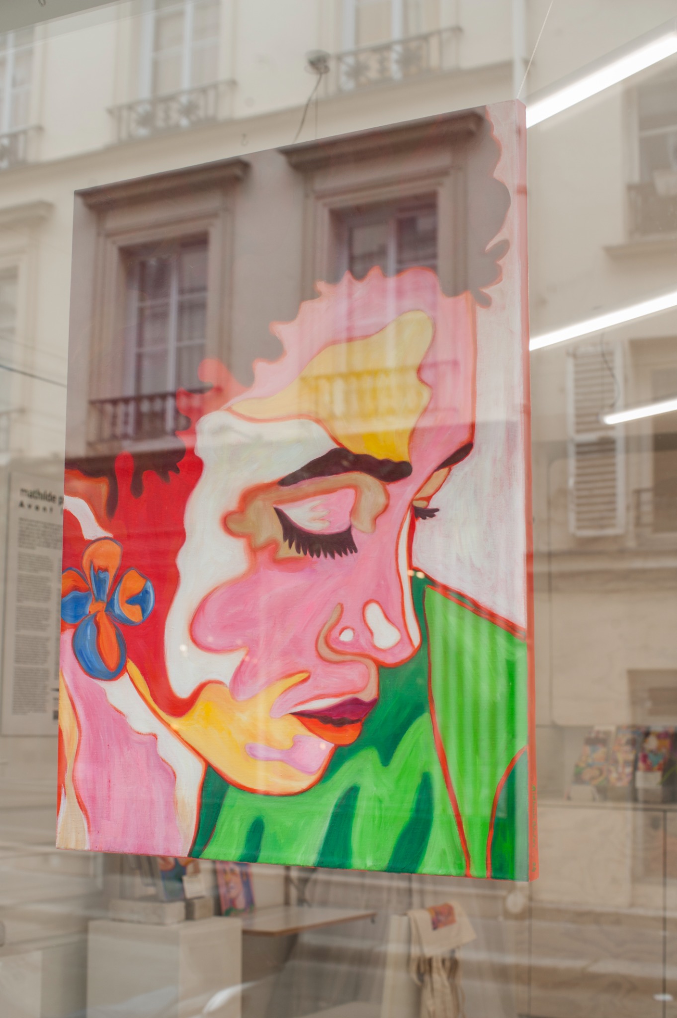 Avant l’été, huile sur toile de Mathilde Polidori vue dans l’exposition